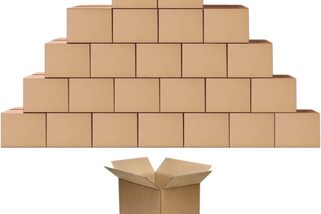 Shipping Cardboard Boxes Mailers 10X7X5 Inches Small Packing Corrugated Packaging Moving Kraft Mailing Boxes Pack of 25