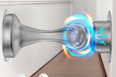 Door Stopper, Magnetic Door Stop, Stainless Steel, Magnetic Door Catch, 3M Double-Sided Adhesive Tape, No Drilling, Screws for Stronger Mount, Hold Your Door Open, for Wide Doors (2)