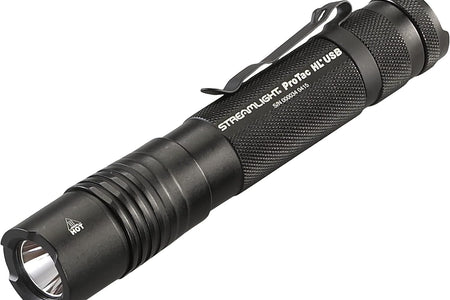 Streamlight 88052 Protac HL USB 1000-Lumen Multi-Fuel USB Rechargeable Professional Tactical Flashlight with USB Cable, and Holster, Black, Box