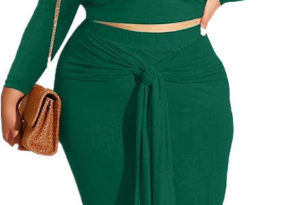 Plus Size Women 2 Piece Outfits Sets Sexy Tracksuit Midi Dress,Sleeveless Tank Top Bodycon Skirts Set Casual Summer