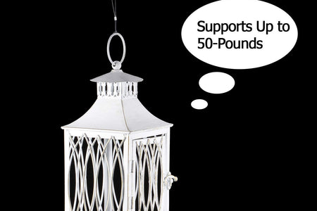 Strong Clear Nylon Fish Wire for Hanging Christmas Decor and 50 Loop Sleeve (109 Yd.)